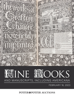 Fine Books & Manuscripts, including Americana