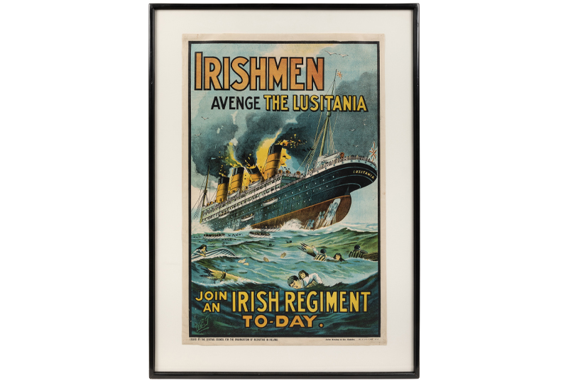 Irishmen Avenge the Lusitania / Join an Irish Regiment. 
